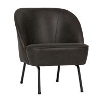 BePureHome Vogue fauteuil kunstleer zwart - thumbnail