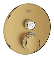 Opbouwdeel GROHE Grohtherm Smartcontrol Douche T, Rond Cool Sunrise Geborsteld - thumbnail