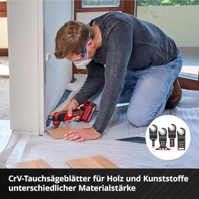 Einhell 708170 XXL -CASE Aluminiumoxide, Chroom-vanadium staal, BiM, HCS, HM Multitool toebehorenset 40 mm 1 set(s)