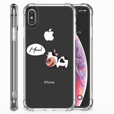 Apple iPhone X | Xs Stevig | Bumper Hoesje | Cow Apple iPhone X | Xs Stevig | Bumper Hoesje | Cow