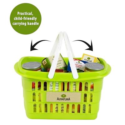 Theo klein 7261 Alnatura boodschappenmand I gevuld met dozen en dozen voor de winkel I speelgoed voor kinderen vanaf 2 jaar Theo klein 7261 Alnatura boodschappenmand I gevuld met dozen en dozen voor de winkel I speelgoed voor kinderen vanaf 2 jaar