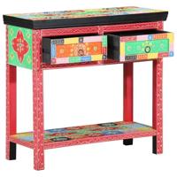 Wandtafel met lade met opslag Multikleur 80 x 35 x 76 cm - thumbnail