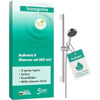 hansgrohe Activera S doucheset 95 - 2jet - EcoSmart unica - met glijstang 65cm - chroom 28044000 - thumbnail