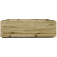 VidaXL Plantenbak 80x80x26,5 cm geïmpregneerd grenenhout - thumbnail
