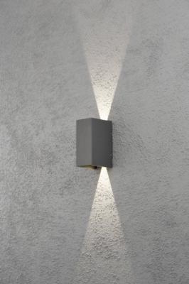 KonstSmide LedspotCremona Up - Down 2x3w - 3000K 17cm antraciet - 7940-370 - thumbnail