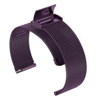 Garmin Venu 3s / Vivoactive 4s / Venu 2s / Vivomove 3s / Forerunner 255s - Milanese bandje met klemsluiting - Paars - thumbnail