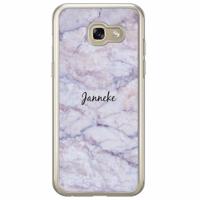 Samsung Galaxy A3 2017 hoesje naam - Marmer paars - thumbnail