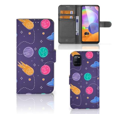 Samsung Galaxy A31 | Wallet Case | met Pasjes | Space Samsung Galaxy A31 | Wallet Case | met Pasjes | Space