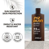 Piz Buin Allergy Sun Sensitive Skin Lotion SPF15 200 ml Lichaamsmist - thumbnail