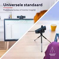 Trust Teza 4K-webcam 3840 x 2160 Pixel Standvoet, Klemhouder - thumbnail