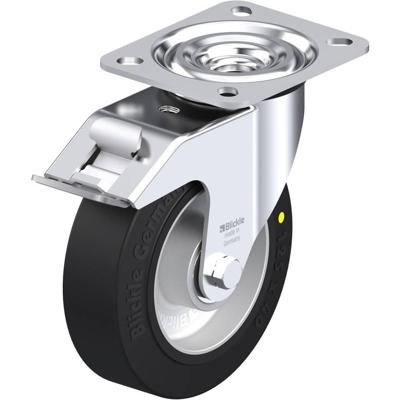 Blickle L-ALEV 125K-FI-EL Zwenkwiel met rem Wieldiameter: 125 mm Draagvermogen (max.): 250 kg 1 stuk(s)