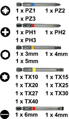 Connex Bitsset (Lange Versie) 18Dlg Box - COXB973918 Connex Bitsset (Lange Versie) 18Dlg Box - COXB973918
