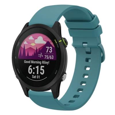 Garmin Venu 3s / Vivoactive 4s / Venu 2s / Vivomove 3s / Forerunner 255s - Soft siliconen bandje - Blauwgroen Garmin Venu 3s / Vivoactive 4s / Venu 2s / Vivomove 3s / Forerunner 255s - Soft siliconen bandje - Blauwgroen