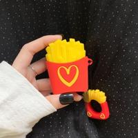 Draadloze koptelefoon schokbestendig chips popcorn silicone beschermende case voor Apple AirPods 1/2 (chips) - thumbnail