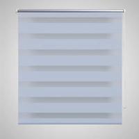 VidaXL Zebra rolgordijn 70,9 x 120 cm stofbreedte 66,7 cm wit - thumbnail