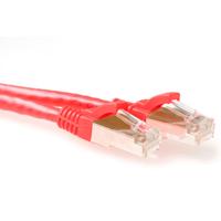 ACT Rode 15 meter SFTP CAT6A patchkabel snagless met RJ45 connectoren - thumbnail