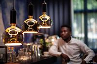 LED Lamp Globe Smokey Grey ⌀300mm 8W 350 lumen 1900K E27 dimbaar 55060 - thumbnail