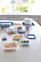 Curver Grand Chef Vershoudbak Rechthoek 0.75L Transparant/Donkerblauw - thumbnail