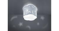 Trio plafondlamp Moony jongens 25 cm 1 x E27 staal 42 watt blauw - thumbnail