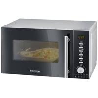 Severin MW 7773 Magnetron Zwart/zilver 800 W Heteluchtfunctie, Grillfunctie - thumbnail