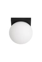 Lucide TASSA - Plafonnière Badkamer - Ø 13,5 cm - LED Dim to warm - 1x12W 1800K/3000K - IP40 - Zwart - thumbnail