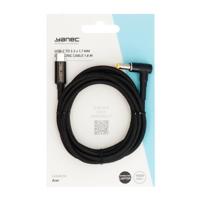 Yanec usb-c naar 5.5 x 1.7 mm laadkabel 1.8m - thumbnail