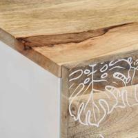 Salontafel 80x50x40 cm massief mangohout - thumbnail