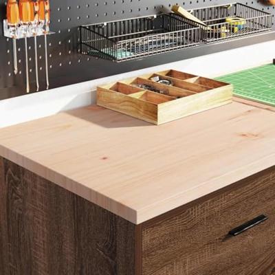 Garagekast 60x51x85 cm massief grenenhout bruin eikenkleurig