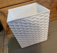 Bloempot BALI vierkant 16,5 cm Wit - thumbnail