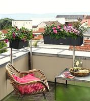 Bloempot Lechuza Zwart Grijs Polypropyleen - thumbnail