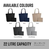 Atlantis BG721 Felt Shopper - Sand - 49 x 39 x 13,5 cm - thumbnail