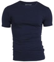 Garage Bodyfit T-shirt R-neck Basic T-shirts Navy - thumbnail