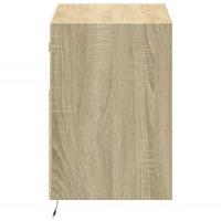 Tv-wandmeubel met LED-verlichting 80x31x45 cm sonoma eikenkleur - thumbnail