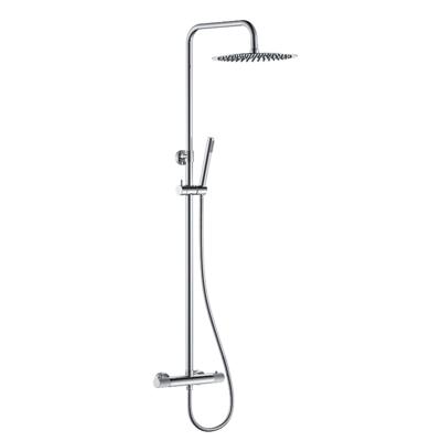 Wiesbaden Regendoucheset Opbouw Ridged Opbouw Chroom