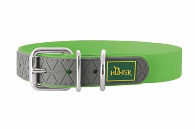 Hondenhalsband Hunter Convenience Groen Maat S/M (33-41 cm)