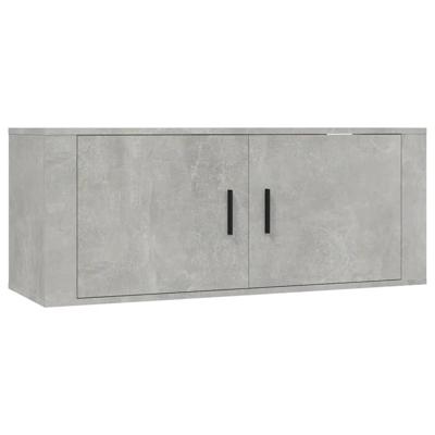 Tv-wandmeubel 100x34,5x40 cm betongrijs Tv-wandmeubel 100x34,5x40 cm betongrijs