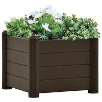 VidaXL Plantenbak verhoogd 43x43x35 cm pp mokka - thumbnail