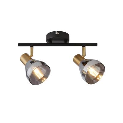 Searchlight PlafondlampWestminster met smoke glas 2-lichts - 23801-2SM