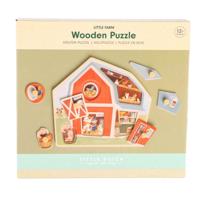 Little Dutch Farm Houten Puzzel 6 Stukjes - thumbnail