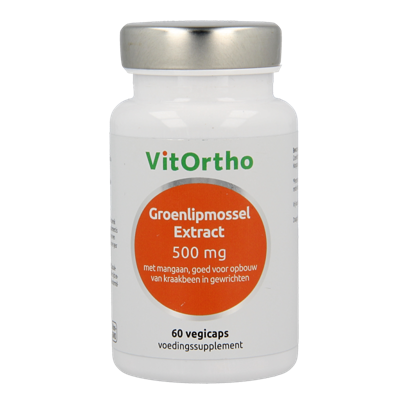 VitOrtho Groenlipmossel Extract 500mg Capsules 60st