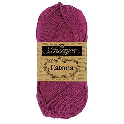 Scheepjes Catona - 10g - 128 Tyrian Purple - Haakgaren / Breigaren
