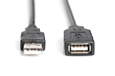 USB Verlengkabel 10.00 m Zwart Digitus