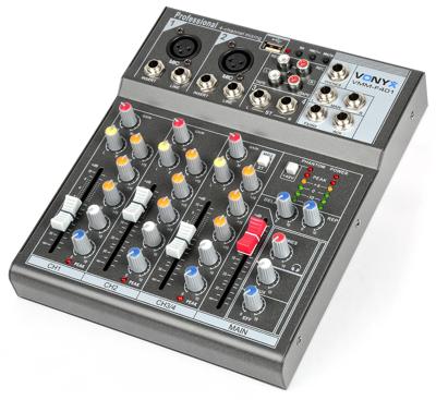 Vonyx VMM-F401 4-kanaals mixer met USB & MP3-speler