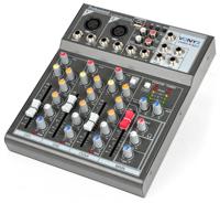 Vonyx VMM-F401 4-kanaals mixer met USB & MP3-speler - thumbnail