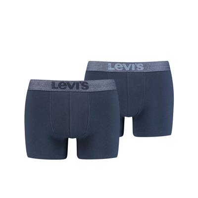 Levi's Boxershorts Melange WB Organic Cotton 2-pack Mood Indigo-L