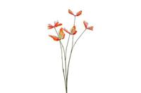Decostar kunsttak vlinder iriserend 76 cm oranje - thumbnail