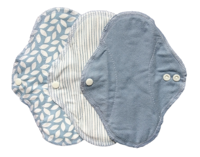 Wasbaar maandverband – ImseVimse Full Cycle Kit (Design: Denim (blauw)) - thumbnail