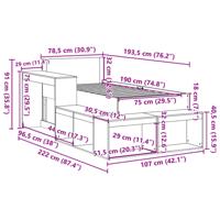 Bedframe zonder matras massief grenenhout wasbruin 75x190 cm - thumbnail