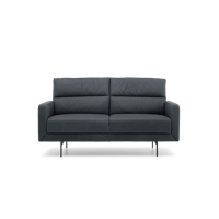 Relaxbank 2-Zits T-501 Donkerblauw Leer - thumbnail