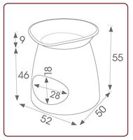 Bama pet pasha dierenmand 52x50x46/55 cm taupe - thumbnail